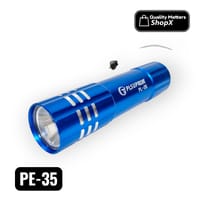 PLSUPREME PL-35 Mini Powerful Flashlight | 300mAh Rechargeable | Metal Body | Type-C Charging | Compact Torch Light_img_0
