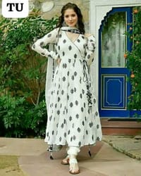 রেডিমেড হোয়াইট এঞ্জেল থ্রি পিচ❤️সাদা বাহার_img_3