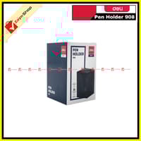 deli Pen Holder 73×73×115 mm Mesh Steel Barrel 908 Black 1pcs_img_1