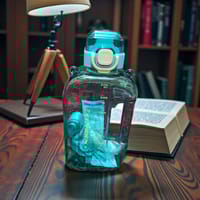 750ml Flat Water Bottle with Strap – Leak Proof, BPA Free – School, Gym, Office Friendly_img_0