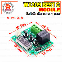W1209 DC 12V Digital Cool/Heat Temp Thermostat Thermometer Temperature Controller On/Off Switch -50°C-110°C Three Digit Red LED Tube_img_3