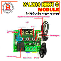 W1209 DC 12V Digital Cool/Heat Temp Thermostat Thermometer Temperature Controller On/Off Switch -50°C-110°C Three Digit Red LED Tube_img_5