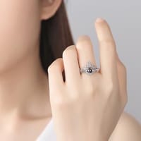 100 LANGUAGE "I LOVE YOU" RING + ROYAL BLUE PREMIUM BOX_img_1