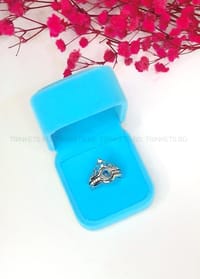 100 LANGUAGE "I LOVE YOU" RING + SKY BLUE BOX_img_0