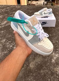 Sneakers Model Name! – Aj 1 low Gray blu_img_0