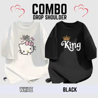 Drop Shoulder T-shirt For Women's_img_0