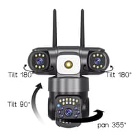 V380 PRO 3 Lens CCTV Outdoor Waterproof Night Vision PTZ Camera (4G+LAN)_img_1