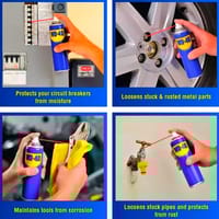 WD-40 Rust Remover Multi-Purpose Spray – 333ml | Lubricant, Cleaner & Protector for Metal, Tools, Hinges, and Machines_img_3