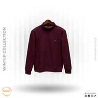 POLO RALPH LAUREN Winter Collection Turtle Neck Sweatshirt – Deep Burgundy_img_0