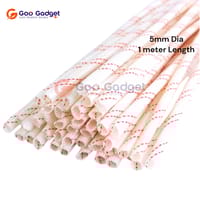5mm Fiberglass Sleeving | High-Temperature Insulated Glass Fiber Tube | 1 Meter Heat-Resistant Cable Protection_img_0
