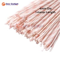 4mm Fiberglass Sleeving | High-Temperature Insulated Glass Fiber Tube | 1 Meter Heat-Resistant Cable Protection_img_0