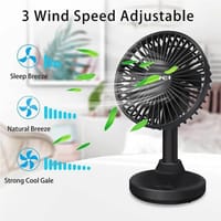 Awei F29 Compact Strong Wind Rechargeable Fan Desktop Silent Fan_img_0