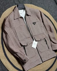 Prada Corduroy Blouson Jacket ( Light brown mix)_img_0