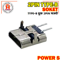2 Pin Micro Type-B Connector Socket USB 3.1 Type-B Female Power Jack Dock Encounter 1PCS_img_1