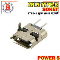 2 Pin Micro Type-B Connector Socket USB 3.1 Type-B Female Power Jack Dock Encounter 1PCS_img_3