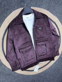 Prada Corduroy Blouson Jacket (maroon)_img_0