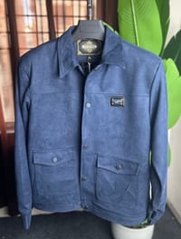 Premium Faux Suede Trucker Jacket for Men_img_1