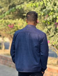 Premium Faux Suede Trucker Jacket for Men_img_5