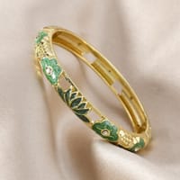 Green Lotus Bangle_img_0