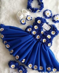 Flower baby dress China tissu + china sattin_img_0