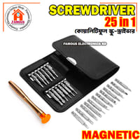 25 in 1 Precision Magnetic Screwdriver Set | Mini Repair Toolkit for Mobile, Laptop & Electronics | Multi Bit Repair Tools_img_1