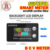 6133A Battery Monitor 8-100V Digital Battery Capacity and Percentage Voltage Level Switch Meter 12V 24V 48V LCD Display Marine RV Battery Power Indicator Panel_img_0