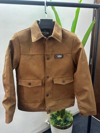 Premium Faux Suede Trucker Jacket for Men_img_3