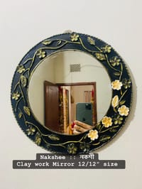 Lippan Art Floral Antique Design Black 12"_img_0