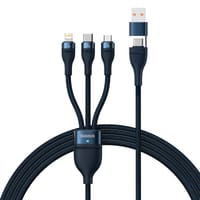 Baseus Two-for-three Fast Charging Cable (U+C to M+L+C) 100w- Blue_img_0