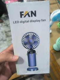 Portable Mini Fan with 5 Speeds & LED Display – USB Rechargeable, Quiet, for Travel & Desk Use_img_8