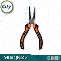 ৬ ইঞ্চি নোজ প্লায়ারস প্রো কুয়ালিটি কালো নিকেল ক্রোমিয়াম স্টিলের পেশাদার মানের হেভি কাটিং প্লাস_img_3