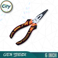 ৬ ইঞ্চি নোজ প্লায়ারস প্রো কুয়ালিটি কালো নিকেল ক্রোমিয়াম স্টিলের পেশাদার মানের হেভি কাটিং প্লাস_img_4