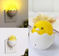 Cute Egg LED Night Light Bulb for Children Bedside Automatic Lamp Sensor Control For Kids Room Dim light Animal Chick Duck Night Lamp7 sold_img_3