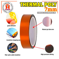 High Temperature Heat Tape Thermal Polyimide Insulation 7mm Wide Adhesive Tape_img_5