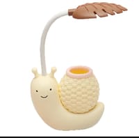 Cute Table Lamp, LED Night Study Light USB Charging Snail Animal Eye Protection Table Lite_img_3