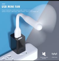 USB Fan Flexible Portable Mini Fan for Power Bank and Laptop Smartphone Handheld Cooling Fan Ideas Gadget_img_1