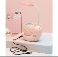 Cute Table Lamp, LED Night Study Light USB Charging Snail Animal Eye Protection Table Lite_img_4