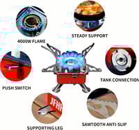 Portable Windproof Camping Gas Stove 4000W – Ultralight Backpacking Butane Burner_img_5