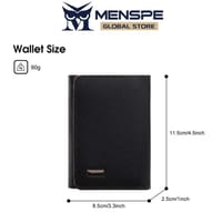 💥MENSPE Anti-Theft RF ID Blocking Safety PU Leather Wallet_img_1