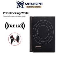 💥MENSPE Anti-Theft RF ID Blocking Safety PU Leather Wallet_img_2