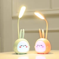 Small Night Light Eye Protection Charging Reading Book with Power Girl Student Dormitory Study Bedside Cartoon Child Desk_img_1