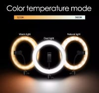 12 Inch LED Ring Light with Adjustable Stand & Phone Holder for Live Streaming, Video Record_img_2