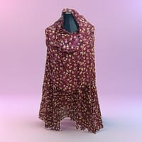 1-Part Khimer/Namajer Hijab With Nikab And Sleeve/Witout Sleeve_img_3