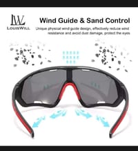 LouLouisWill Men Polarised Cycling Sports Sunglasses_img_7