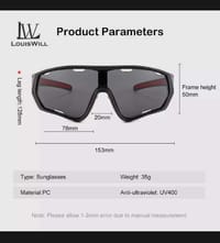 LouLouisWill Men Polarised Cycling Sports Sunglasses_img_11
