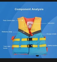 💥Outtobe Thick Oxford Cloth Children Life Jacket_img_4
