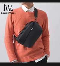 LouisWill Men Waterproof Business Shoulder Bag_img_0