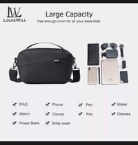 LouisWill Men Waterproof Business Shoulder Bag_img_1