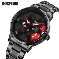 SKMEI 1787 Fashion Creative Cool Black Watch Cutout Concept Dial Metal Style Waterproof_img_1