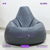 XXXL High Long Bean Bag Chair Ash Color_img_1